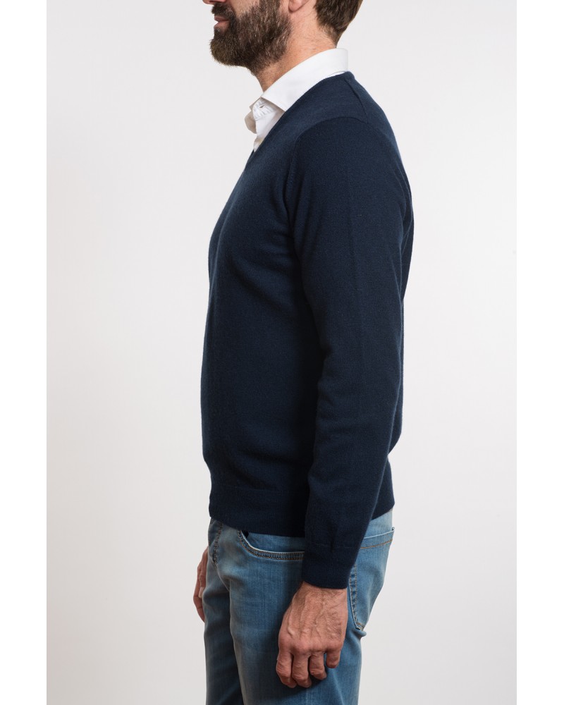 Maglia con scollo a V 100% Cashmere